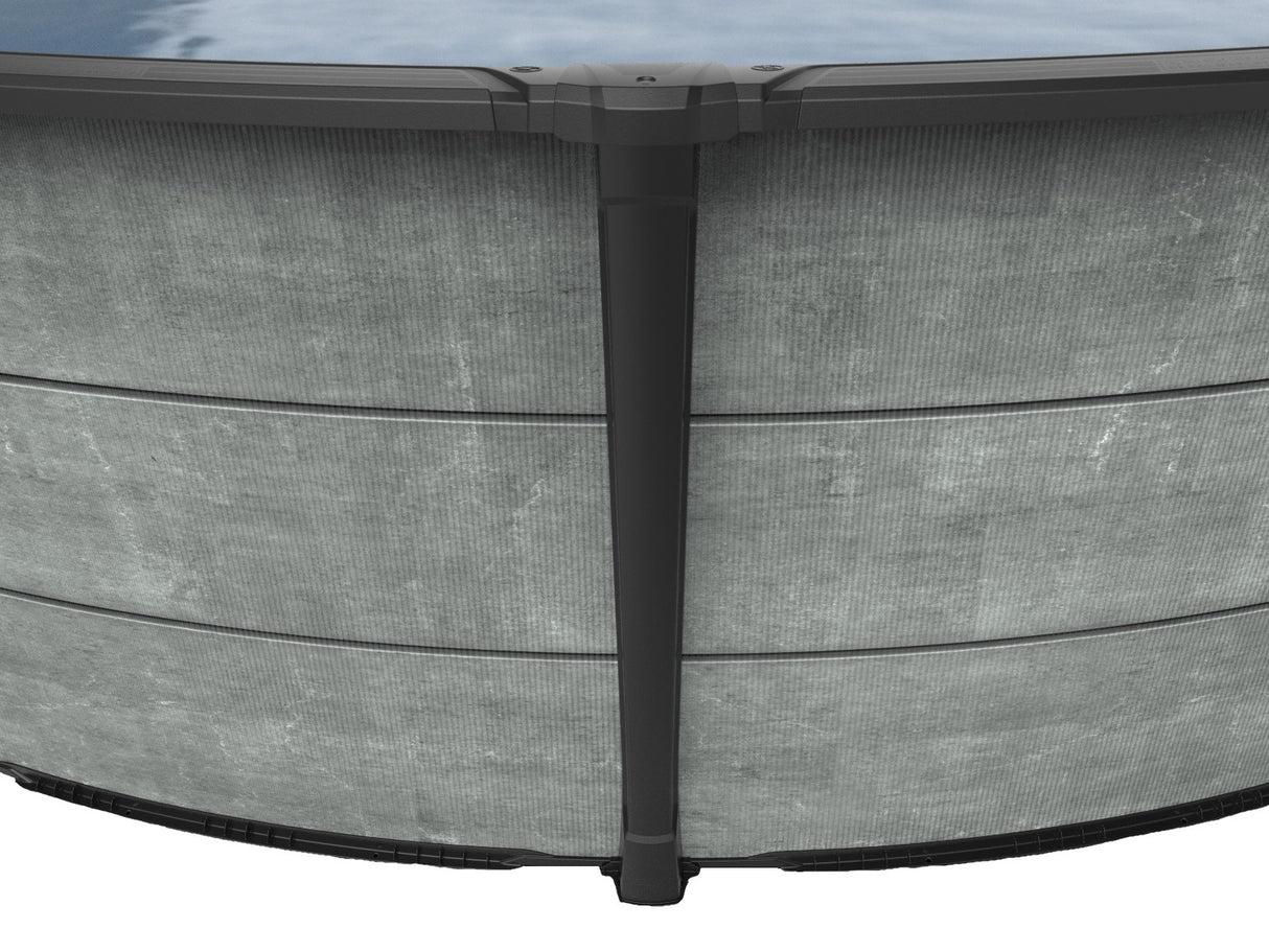 Carvin® Silver Series Newtown 54" Round Resin Above Ground Swimming Pool