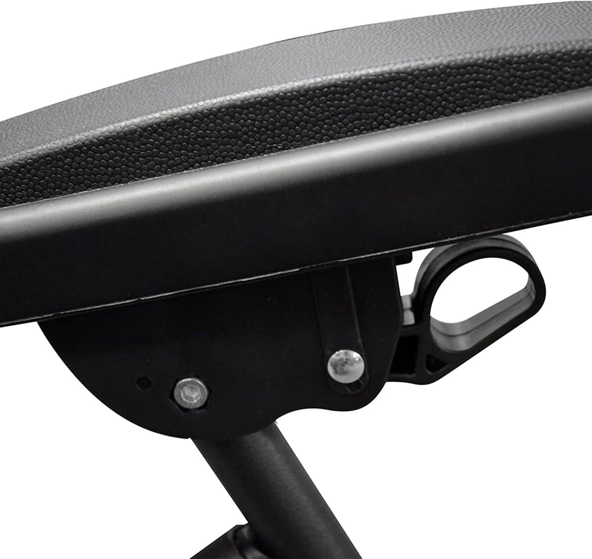 This is an up close view of the armrest as well as the dual finger locking system.