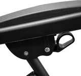 This is an up close view of the armrest as well as the dual finger locking system.