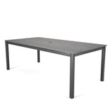 This image shows the large sized dining table on a white background.