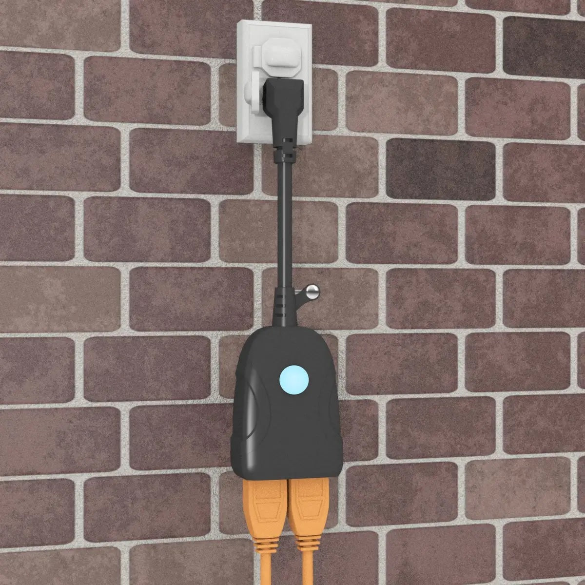 2-Outlet Outdoor WiFi Smart Plug Socket
