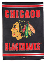 Embossed Suede Chicago Blackhawks Garden Flag
