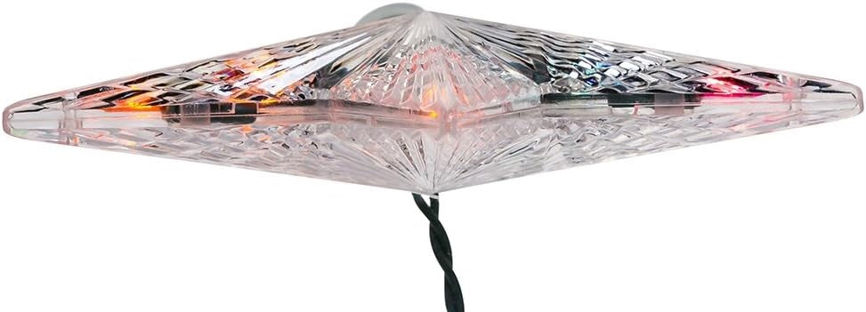 Multi-Colored Crystal Christmas Star Tree Topper