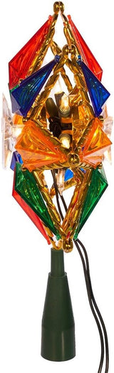Multi-Colored 8-Point Christmas Star Tree Topper