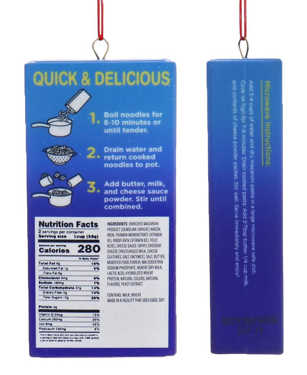 4" Food Box Ornament
