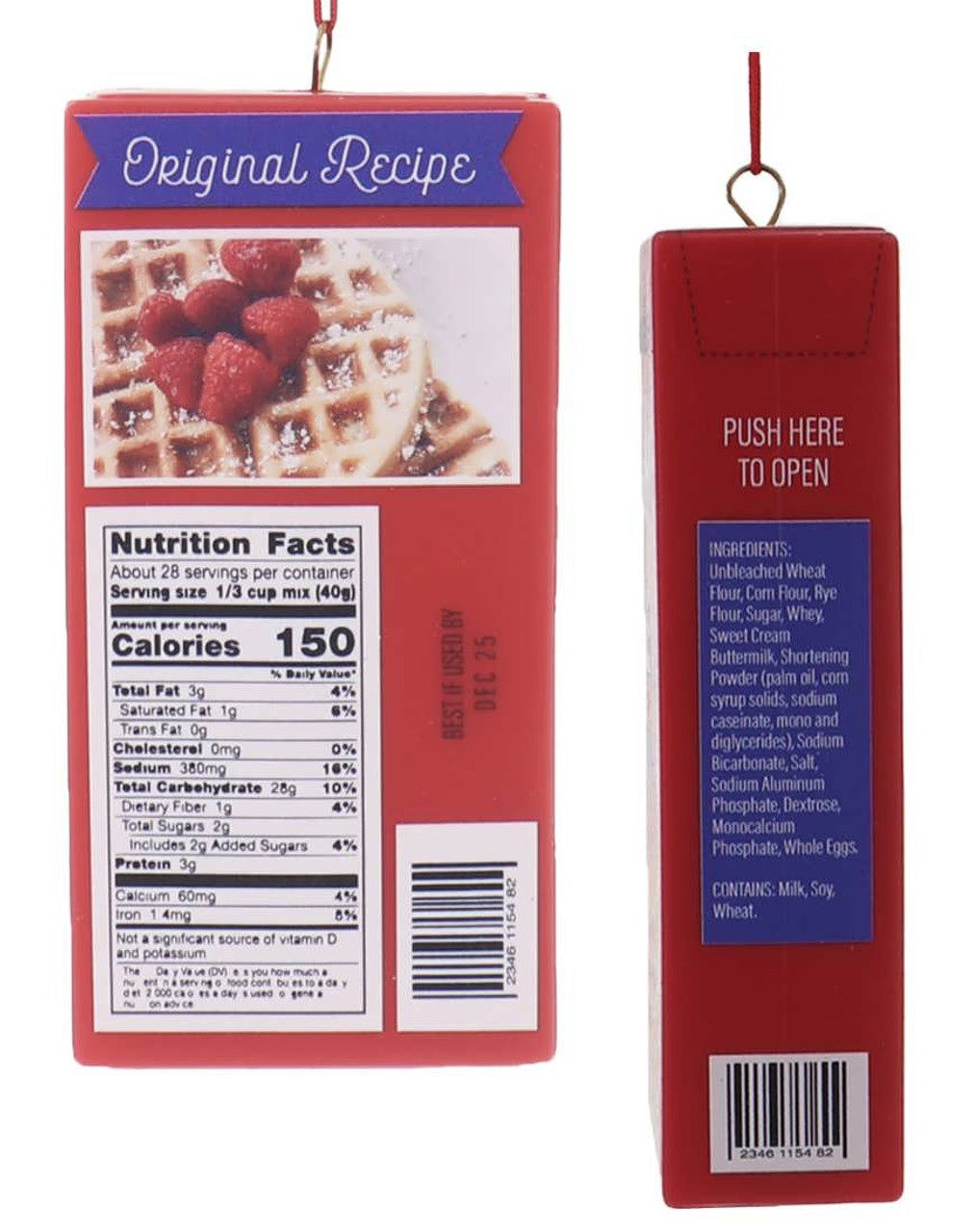 4" Food Box Ornament