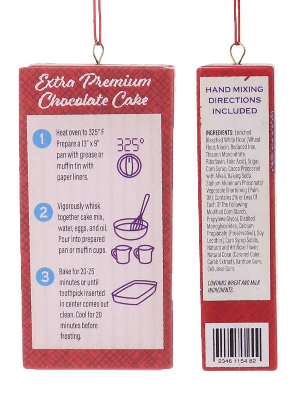 4" Food Box Ornament