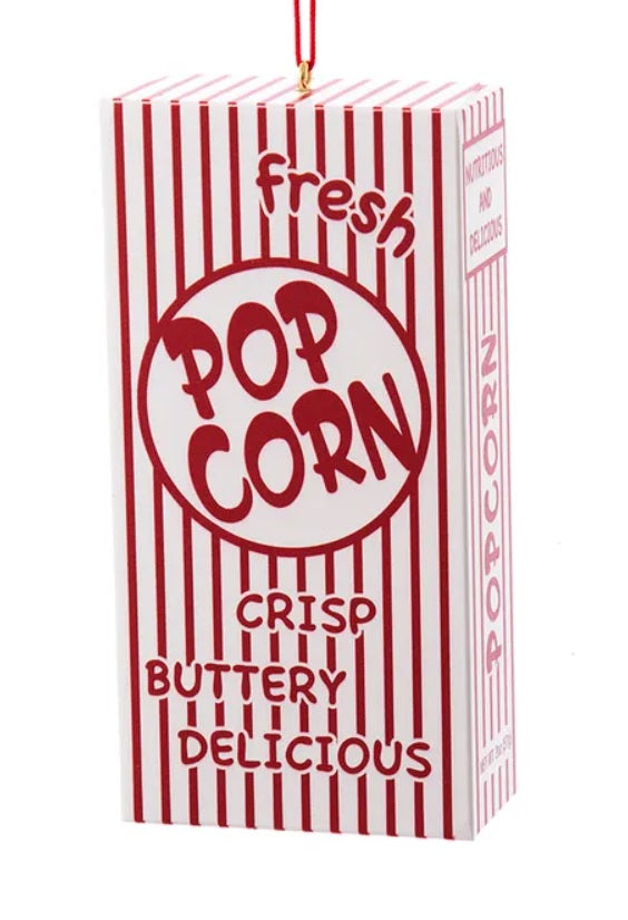 4" Popcorn Box Ornament