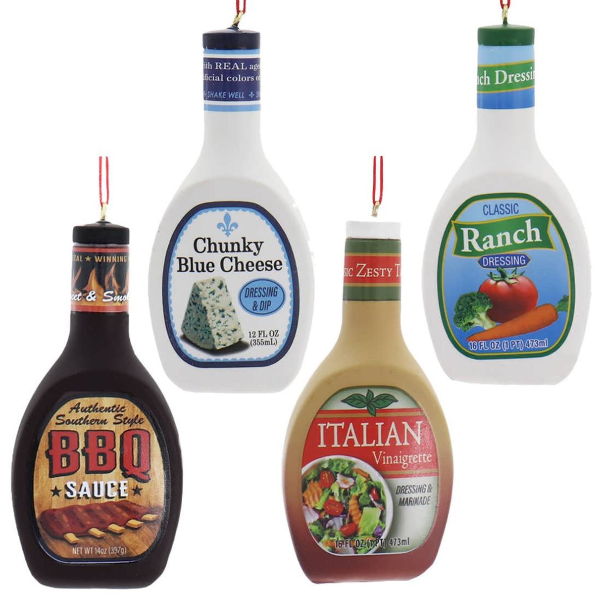 3.75" Salad Dressing Condiment Bottle Ornament