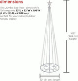 8.83' Tower Christmas Tree with Multi-Functional LED Lights
