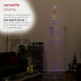 8.83' Tower Christmas Tree with Multi-Functional LED Lights