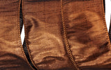 10 Yards of Metallic Copper Dupion Ribbon