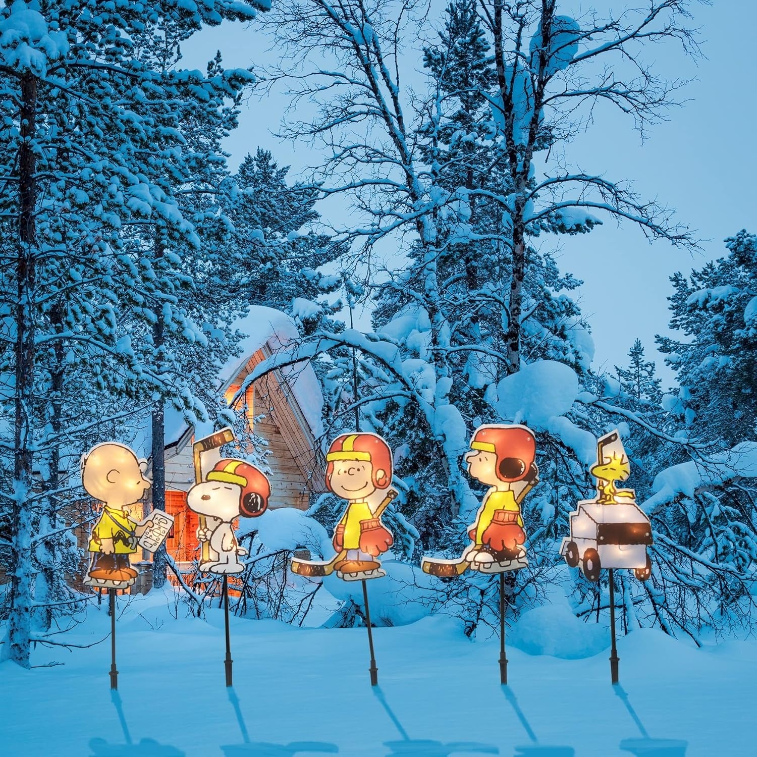 Peanuts Pathway Markers | Charlie Brown Christmas Decorations