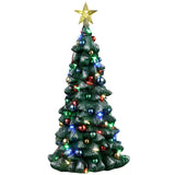 Resin village accent for a Lemax display. Designed to look like a decorated and lit up Christmas tree.