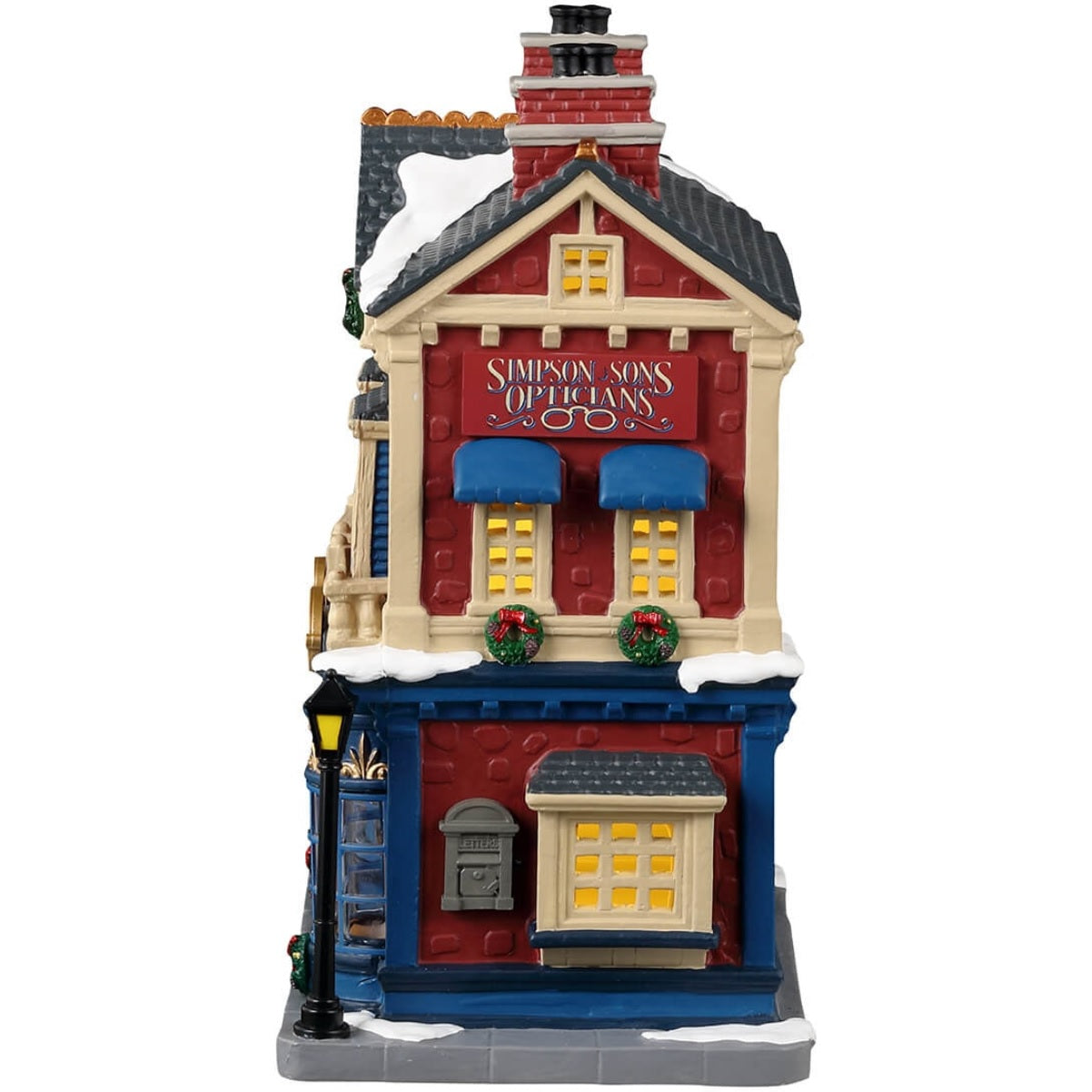 Lemax Caddington Village Lighted Building: Simpson & Sons Opticians #35059