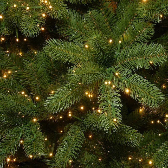 Pre-lit artificial tree. Lights are dual. Lights change from warm white to multi-colored.