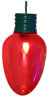 Red jumbo LED light bulb.