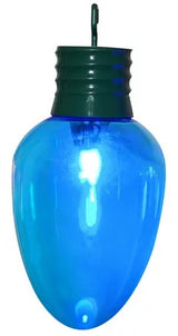 Blue jumbo LED light bulb.