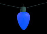 Blue jumbo LED light bulb.