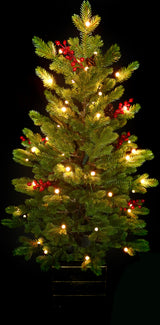 Potted artificial tree with Starry lights.