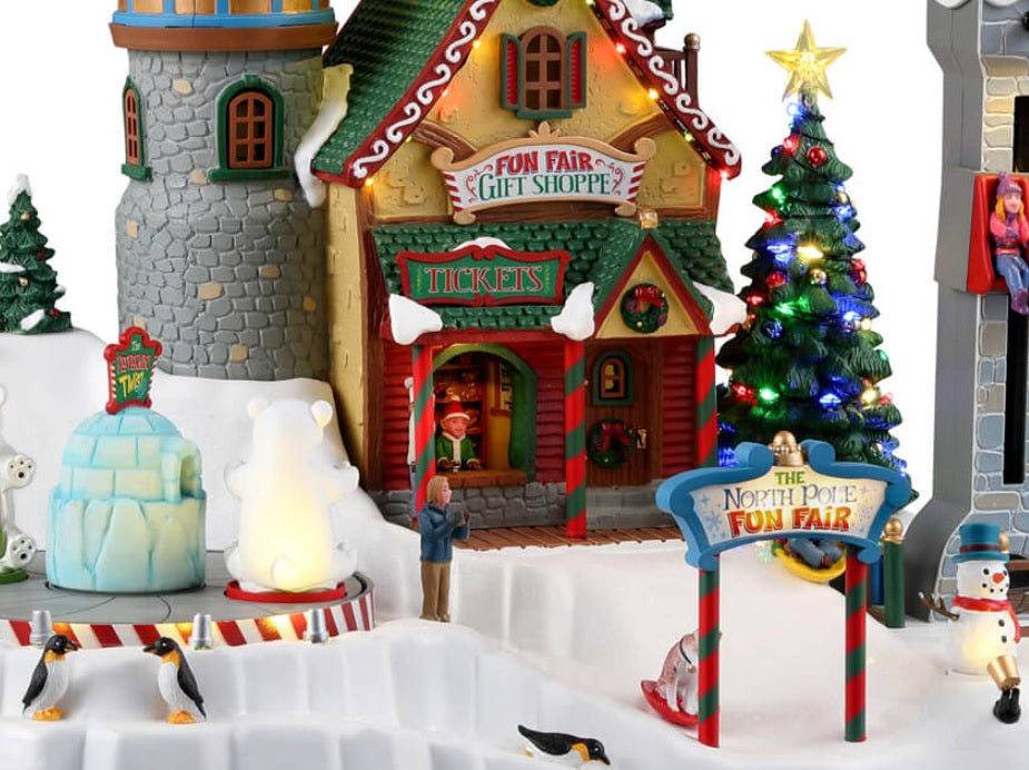 Lemax Santa's Wonderland Sights & Sounds: North Pole Fun Fair #35019
