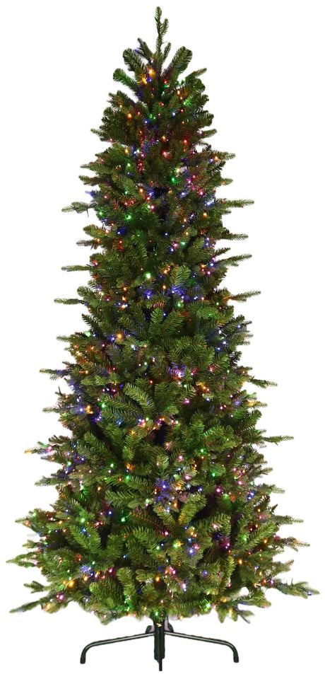 Artificial tree pre-lit with Starry lights.