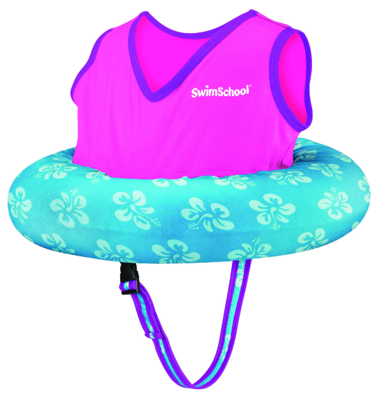 Swim outfit for toddlers. It features an inflatable ring around the center to keep them afloat.