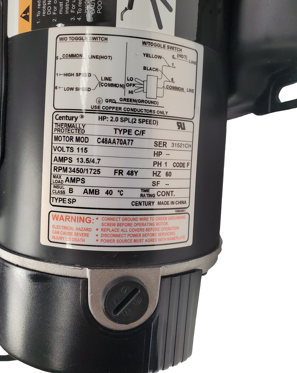 1.5 HP 2-Speed Sharkjet Series Horizontal Discharge Above Ground Pump