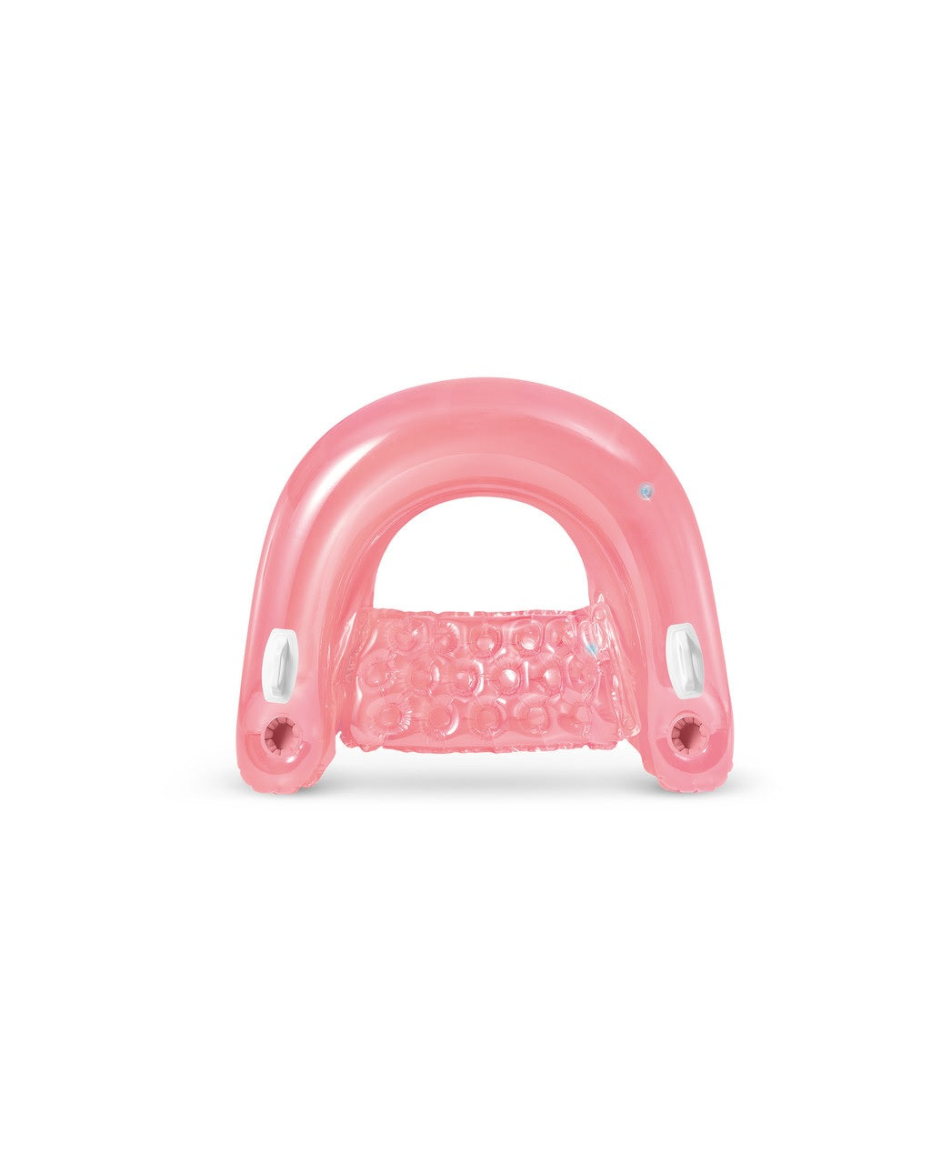 This is a picture of the pink pool float on a white background.
