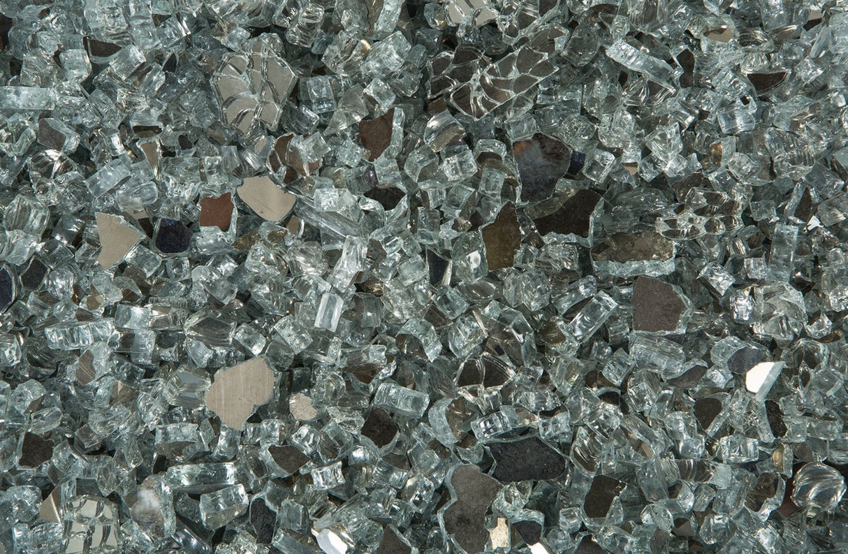 This is a larger image showing the silver colored fire glass.