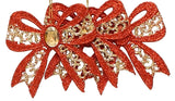 Set of 3 Glitter Bow Ornaments