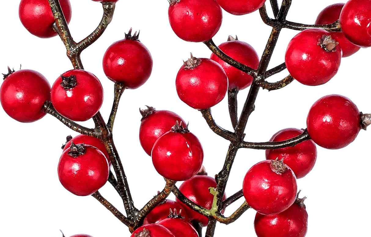 12" Waterproof Red Winter Berry Pick Spray