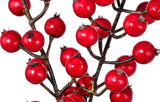 12" Waterproof Red Winter Berry Pick Spray