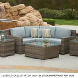 Memphis Wicker Sectional Sets