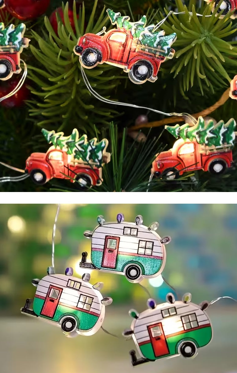 This image shows the two different options available for this light set.