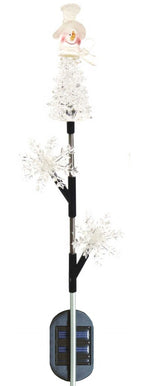 Snowman & Snowflake Solar Garden Stake