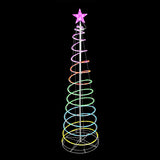 RGB Wire Spiral Tree Decoration with Dancing Lights