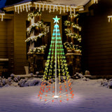 Set of 2 RGB Straight Frame Remote-Controlled LED Dancing Tree Bundle