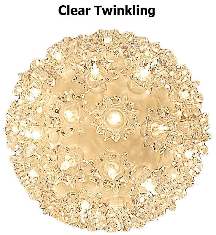 6" Bright Light Starlight Spheres