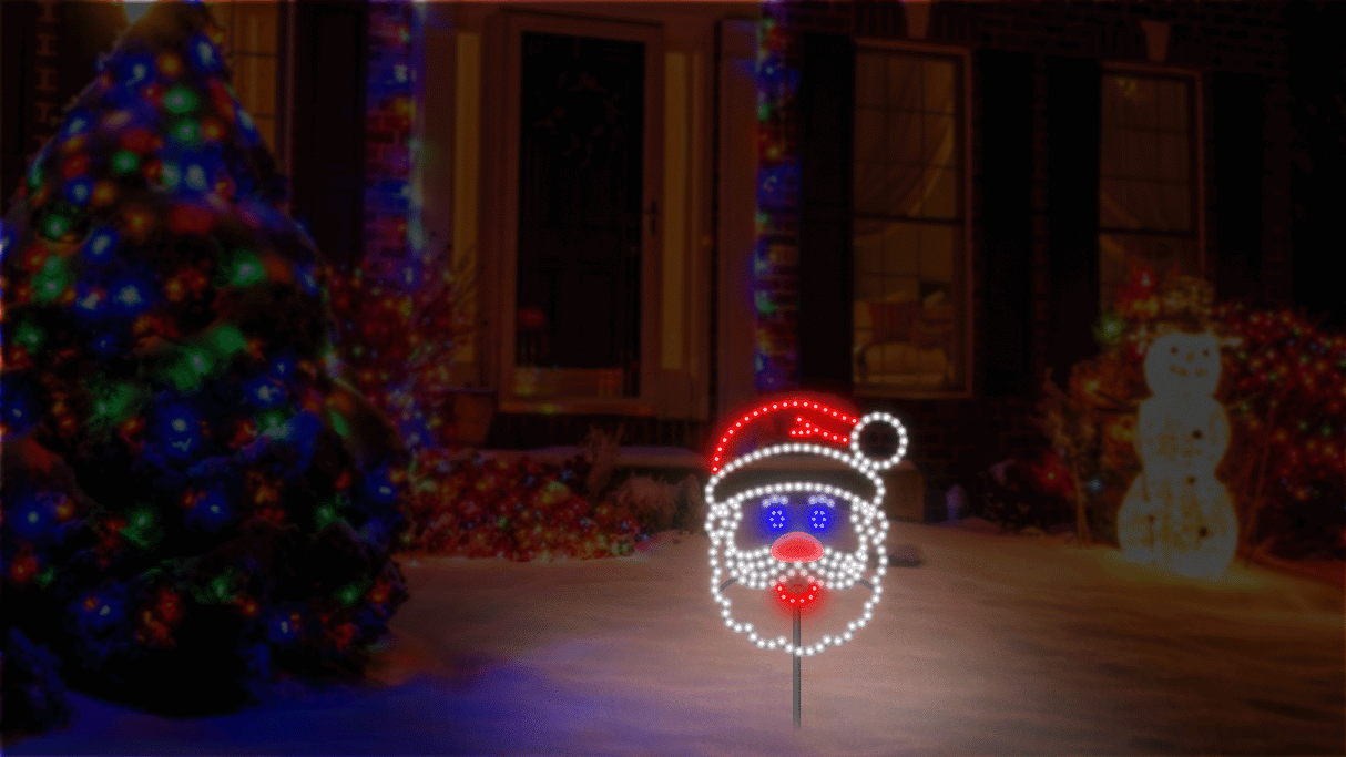 15.5" Singing Santa LED Decoration with Motion Sensor