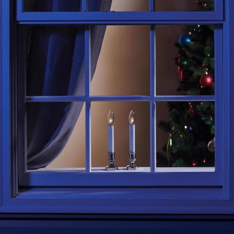 Set of 2 Battery-Operated Incandescent Candle Lights