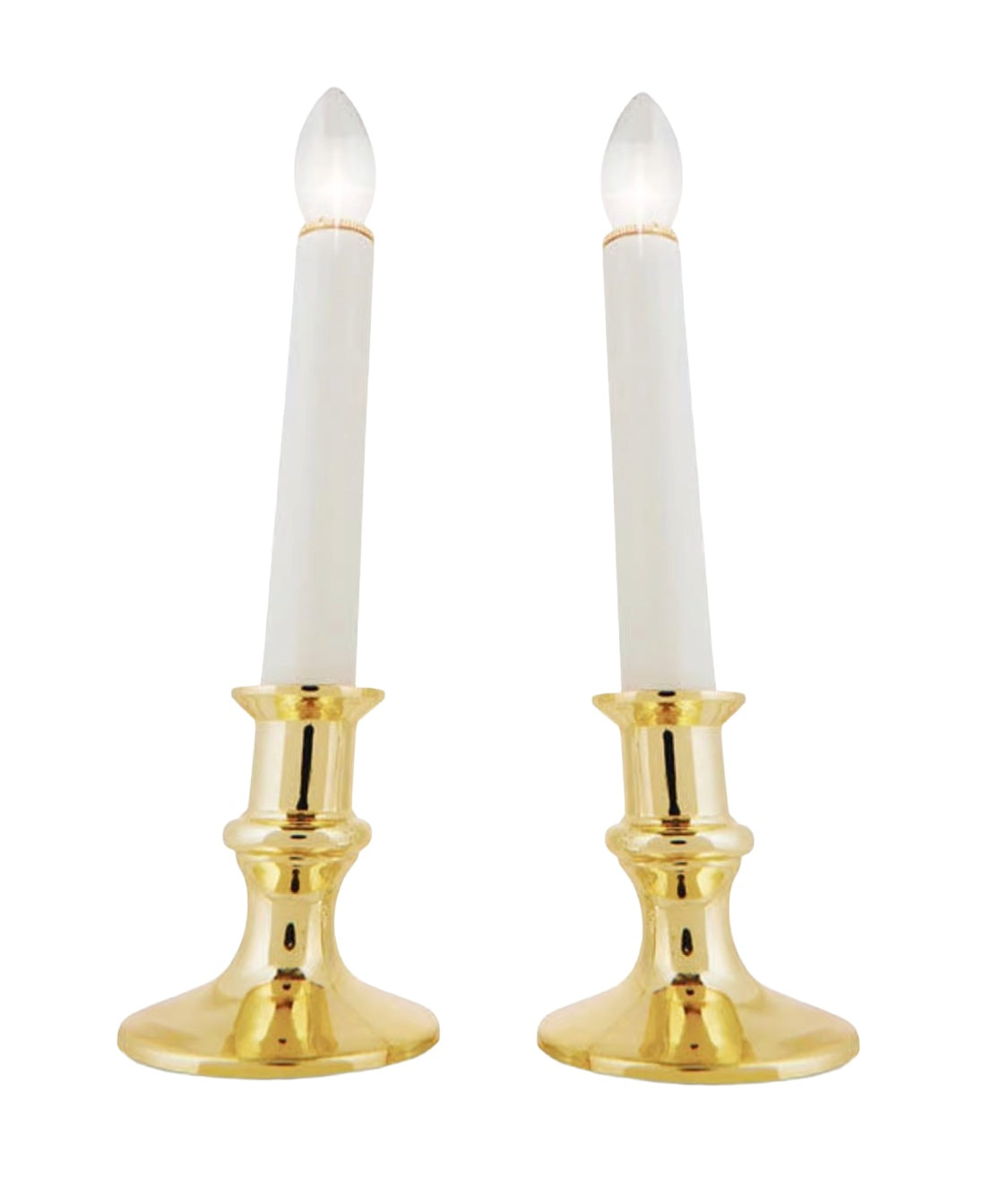 Set of 2 Battery-Operated Incandescent Candle Lights