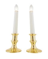 Set of 2 Battery-Operated Incandescent Candle Lights