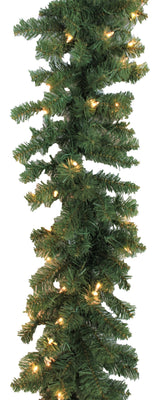 9' Pre-Lit Tiffany Christmas Garland