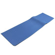 This image shows the dark blue colored pool ladder mat on a white background.