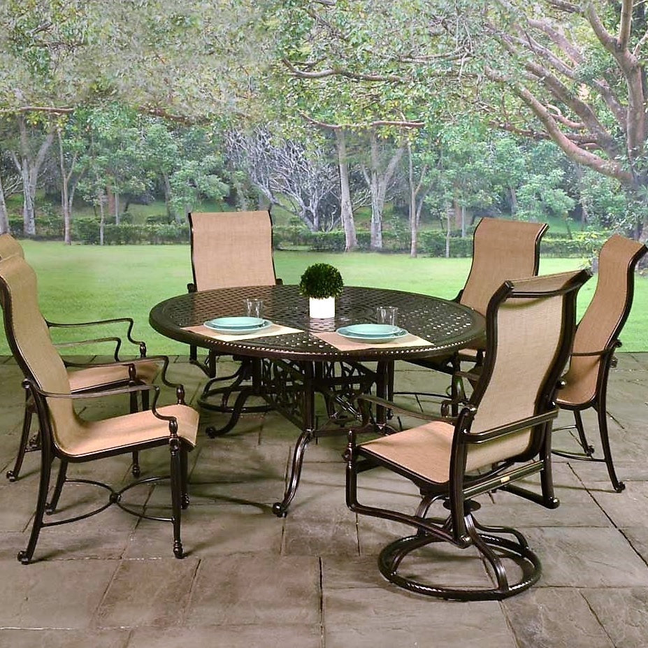 Bel Air Sling Cast Aluminum Patio Dining Sets