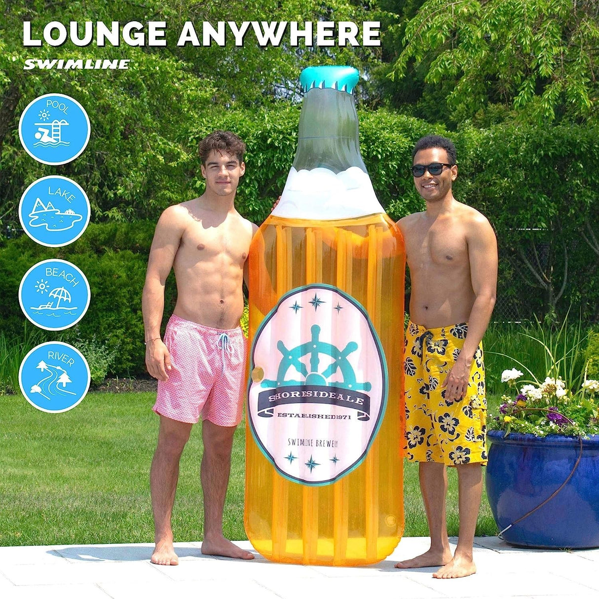 Swimline's Inflatable Beer Bottle Mattress Float