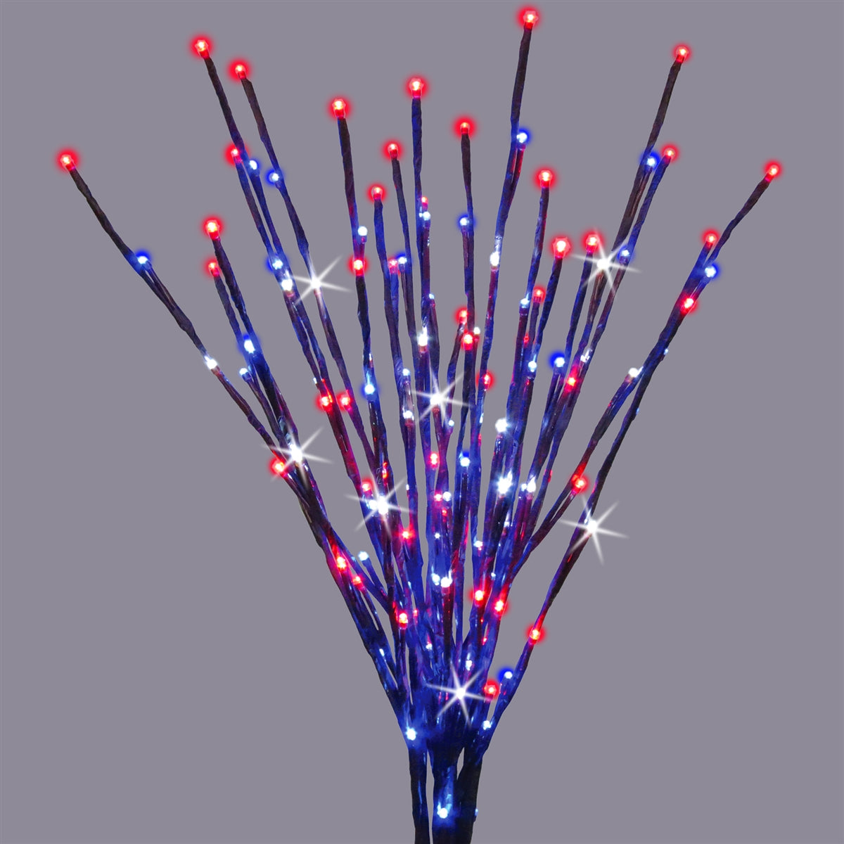 36" LED Twinkle Burst Twig Bush Wire Decor