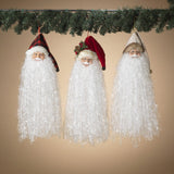 18" Bearded Santa Hanging Ornament