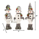 28" Standing Snowman with Scarf & Hat Winter Decoration